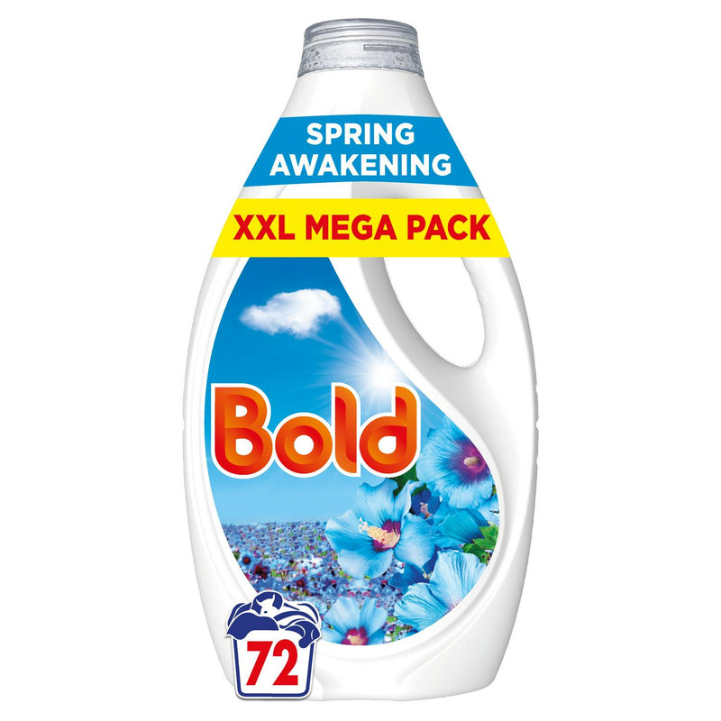 Bold Spring Awakening Laundry Washing Liquid Detergent 72 Washes