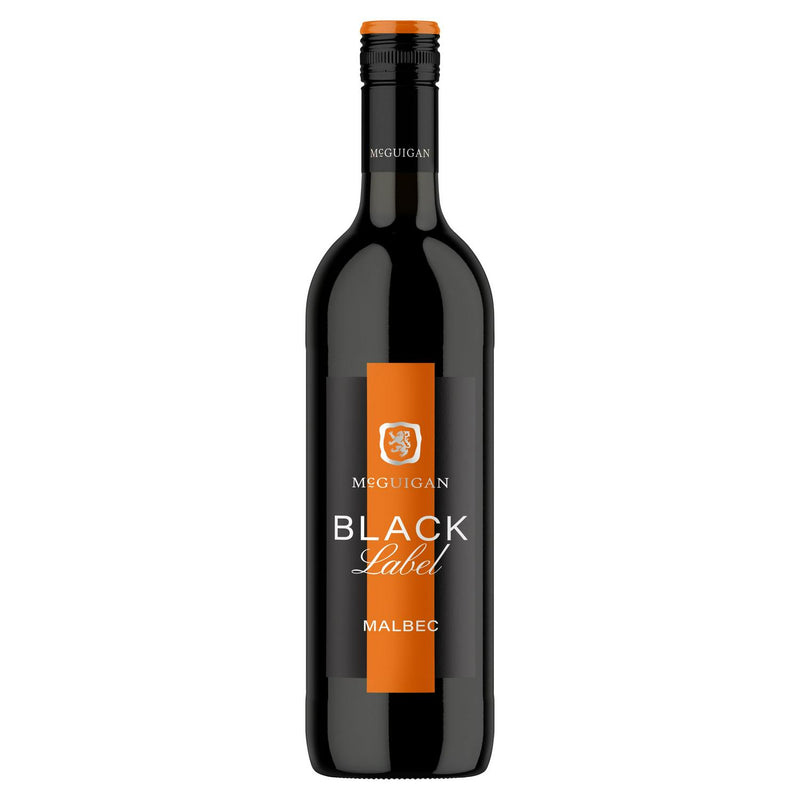 McGuigan Black Label Malbec red wine 75cl, imported from the UK
