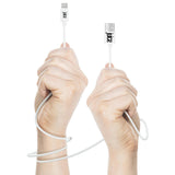 White USB C cable 2 metres for smartphones and tablets (British brand)