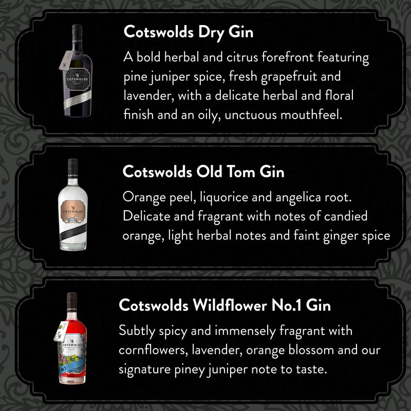 Cotswolds Distillery Premium Dry Gin bottle 70cl - British product