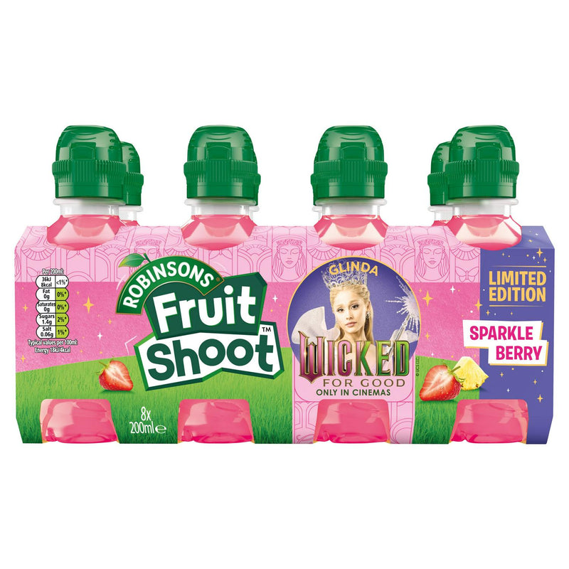Low Calorie Apple, Strawberry and Pineapple Flavoured Soft Drink for Kids, 8 x 200ml