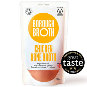 Borough Broth Chicken Free Range Organic Bone Broth 324g
