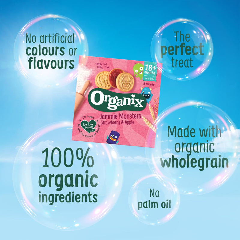 Organix Mini Cheese Crackers Toddler Snacks Multipack 4x20g, imported from the UK