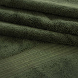 Habitat Egyptian hand towel in forest green, 90cm x 50cm, UK version