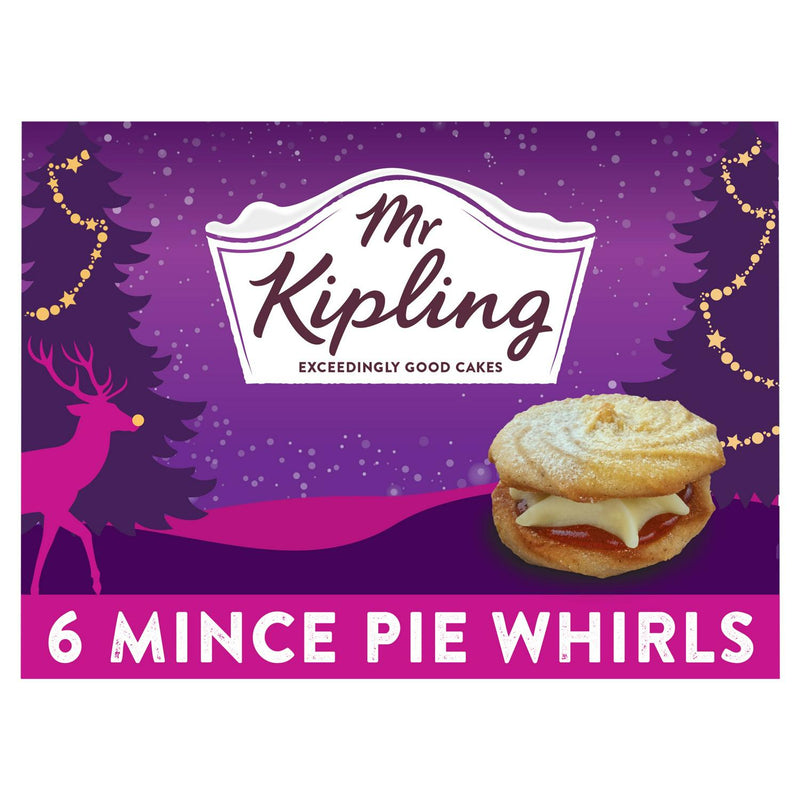Spiced Shortcake Whirls with Mincemeat and Brandy Flavor Creme Pack of 6