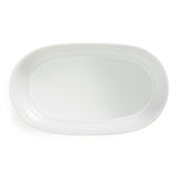 Habitat Riko Oval Serving Bowl White Porcelain, UK version
