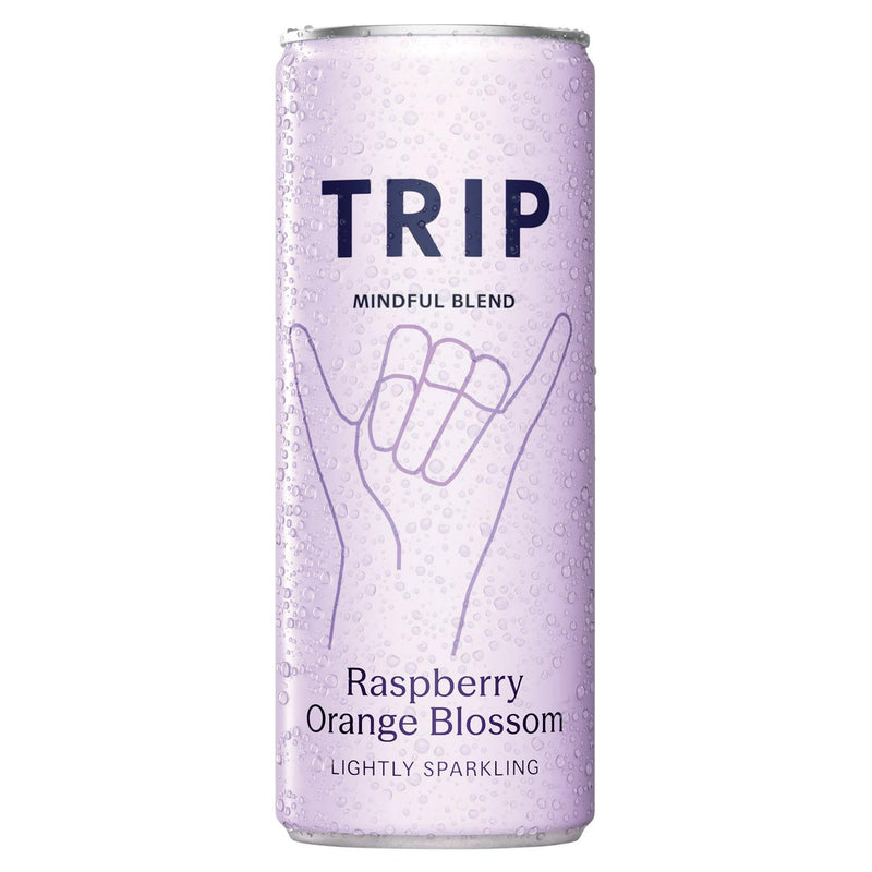 Trip Sparkling Drink Raspberry Orange Blossom 330ml (British brand)