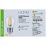 Sainsbury's Home Pack of 2 LED Filament Globe 40W ES Light Bulb
