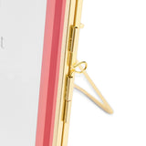 Habitat Pink Wavy Glass Photo Frame 5x7, UK version