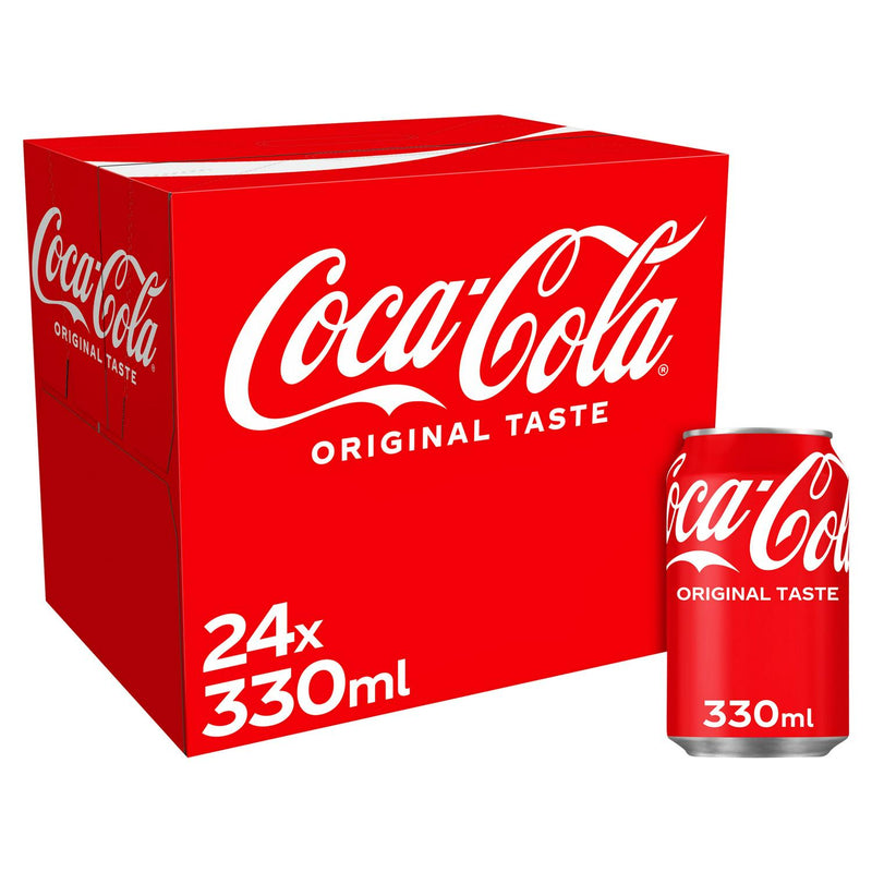 Coca-Cola Original Taste Cola 24 x 330ml - British product