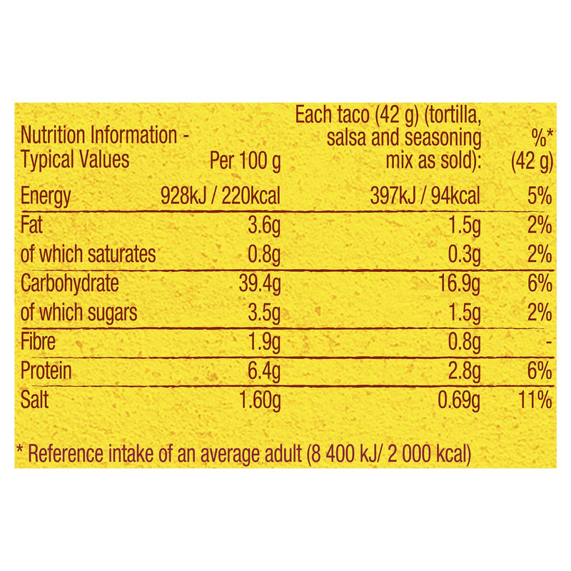 Old El Paso Mexican Soft Taco Street Vibes Kit Al Pastor 257g