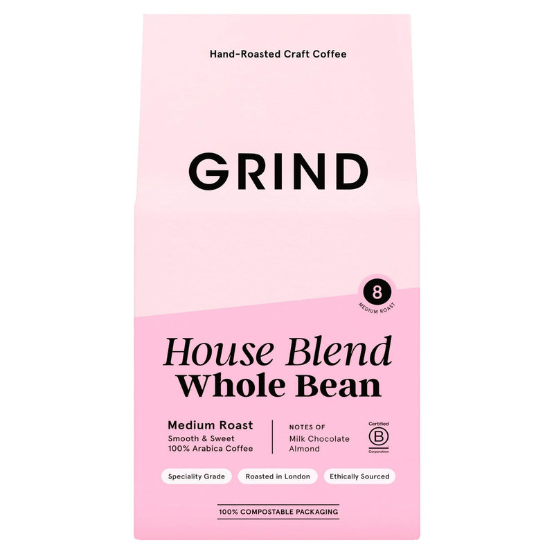 Grind House Blend Whole Bean Coffee 200g, UK version
