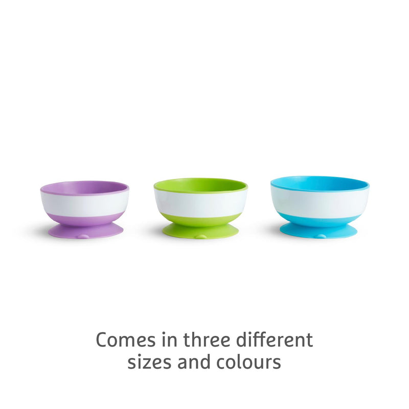 Munchkin Stay Put suction bowls 3 pack, UK version