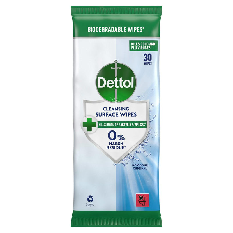 Dettol antibacterial cleaning wipes x30 - British product