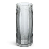 Habitat tall ribbed glass vase clear 30cm, UK version