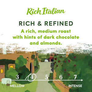 Rich Italian Medium Roast Whole Bean Coffee 200g