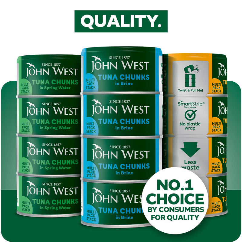 John West Tuna Chunks multipack 4x125g (British brand)
