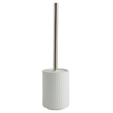 Sainsbury's White ribbed toilet brush set (British brand)