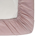 Habitat Cotton Rich 180TC Plain Fitted Sheet - Blush