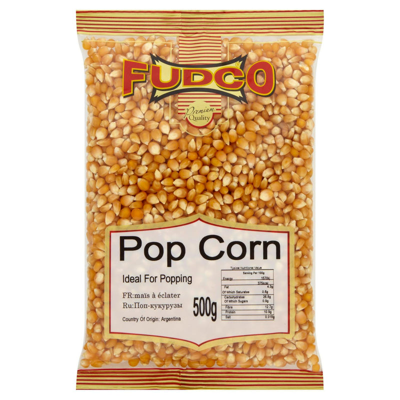 Fudco Pop Corn kernels 500g - British product