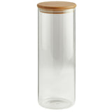 Habitat glass storage jar bamboo lid 1.8L, UK version