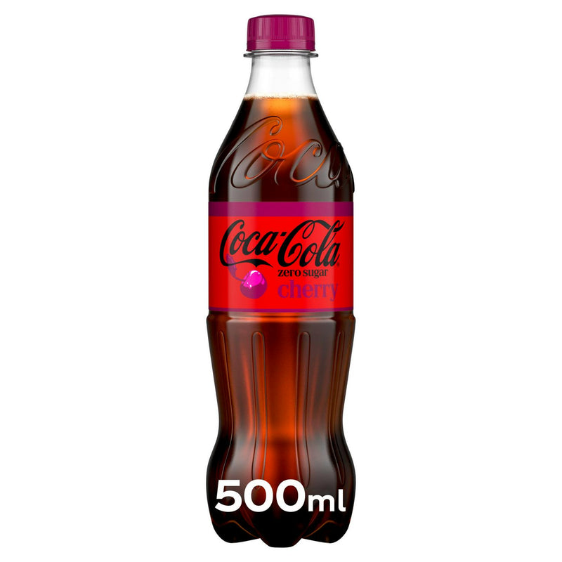 Coca-Cola Zero Sugar Cherry Flavour Cola 500ml - British product