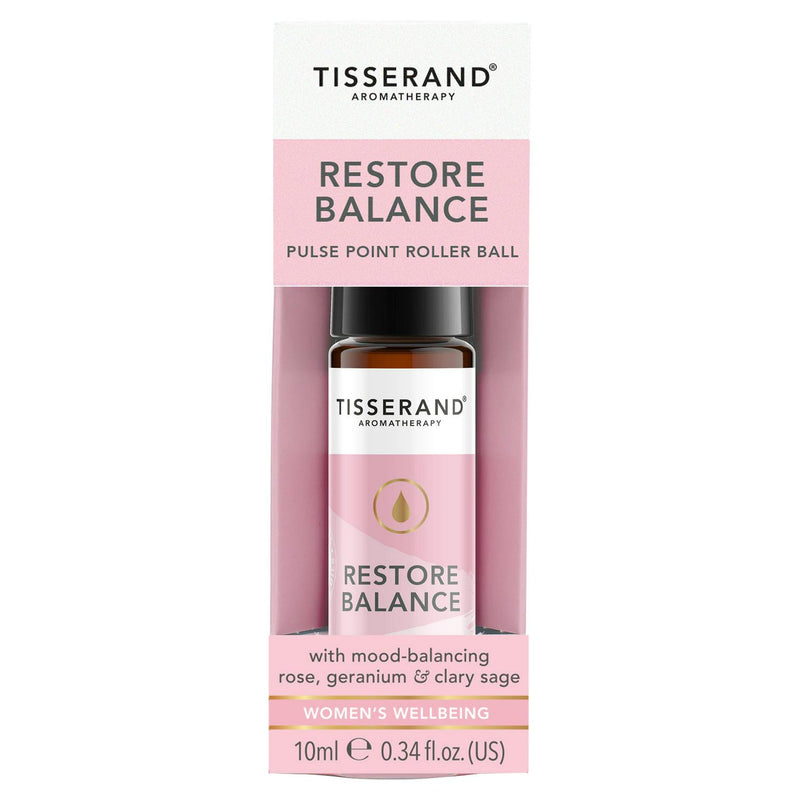 Mood-Balancing Essential Oil Roller Ball with Rose, Geranium & Clary Sage 10ml