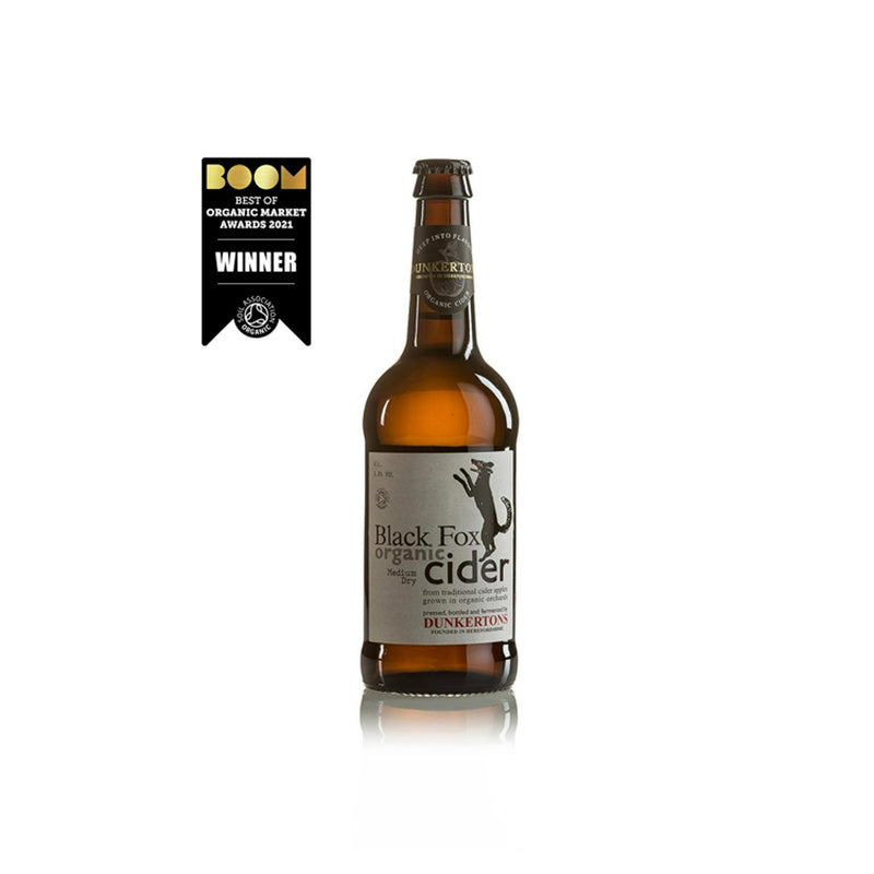 Dunkertons Black Fox organic cider 500ml - British product