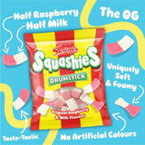 Swizzels Drumstick Squashies Raspberry Milk Flavour 140g (British brand)