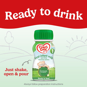 Ready-to-Feed Infant Milk Formula Liquid for Babies from Birth 1L with DHA