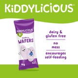 Kiddylicious Blueberry Maxi Wafers Baby Snacks 10x4g