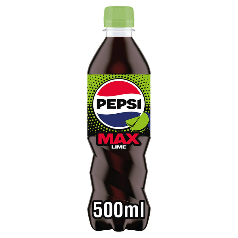 Pepsi Max Lime No Sugar Cola Bottle 500ml