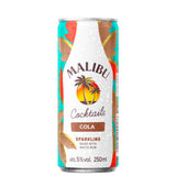 Malibu coconut rum and cola pre-mixed can 250ml - British product