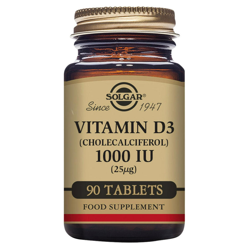 Solgar Vitamin D3 1000 IU tablets 90 (British brand)