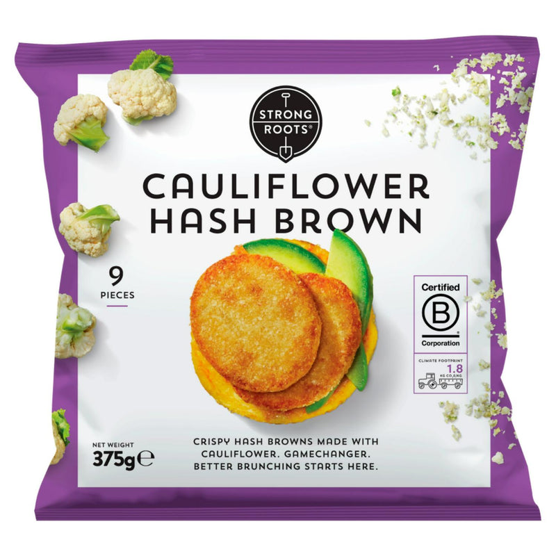 Strong Roots Cauliflower Hash Browns 375g