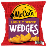 McCain Lightly Spiced Wedges 650g, imported from the UK