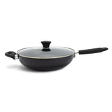 Habitat Aluminium stirfry pan Black 30cm with lid, UK version