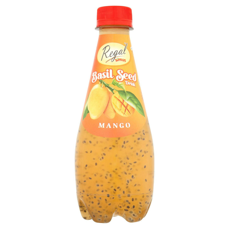 Regal basil seed drink mango 320ml, imported from the UK