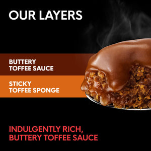 Sticky Toffee Pudding with Butter and Dates, 2 x 85g Puddings