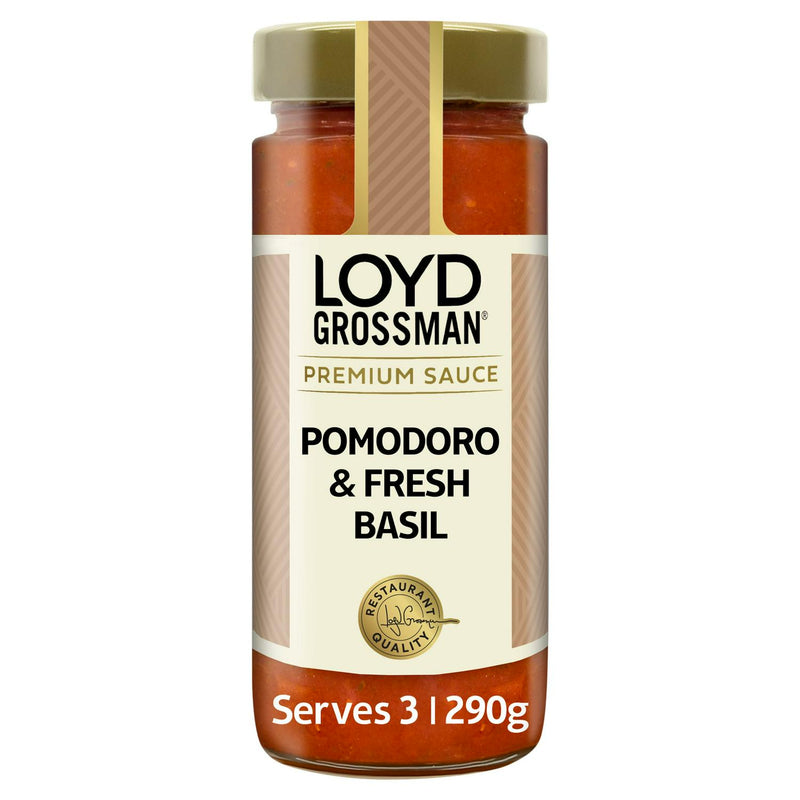Loyd Grossman Pomodoro & Fresh Basil Pasta Sauce 290g, UK version