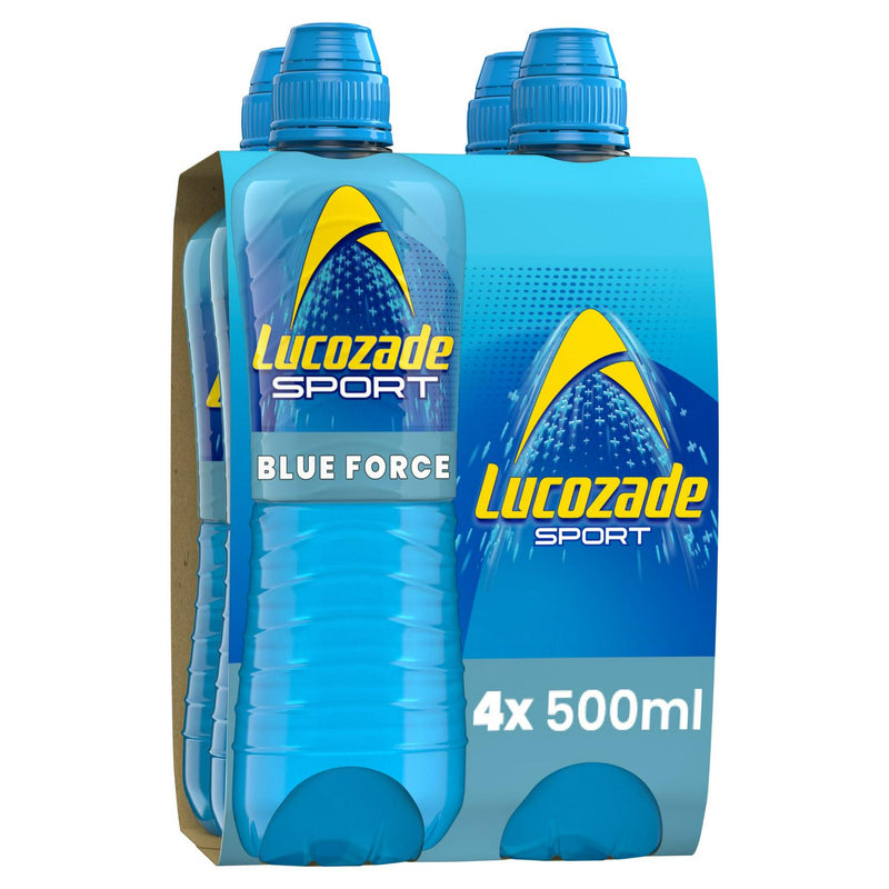 Lucozade Sport Drink Blue Force 4x500ml, UK version