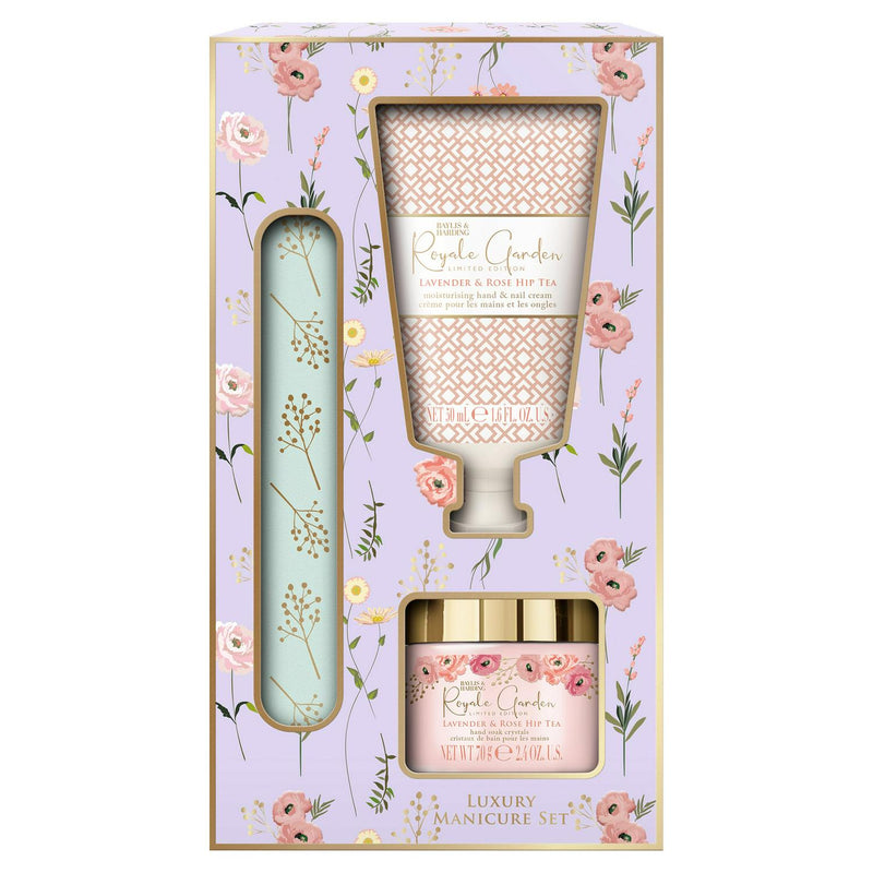 Baylis & Harding Hand & Nail Care Gift Set Lavender Rosehip Tea - British product