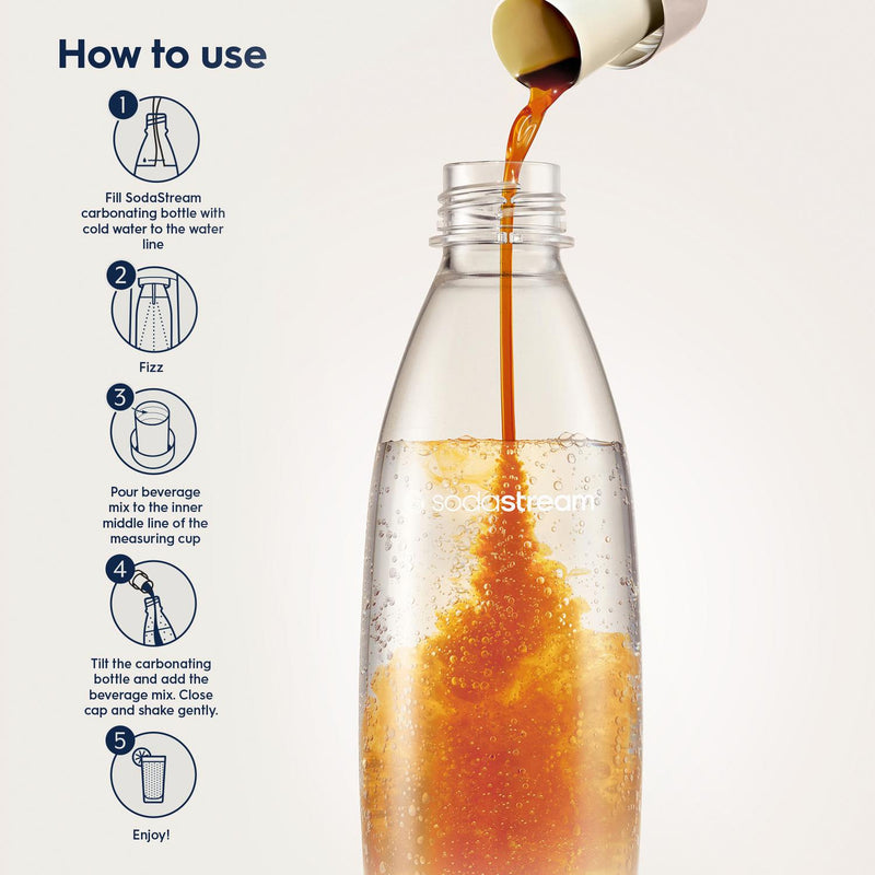Lipton SodaStream Peach Flavour Tea Mix 440ml, imported from the UK