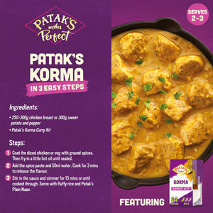 Mild Korma Curry Sauce Kit with Spices and Coconut Cream 270g