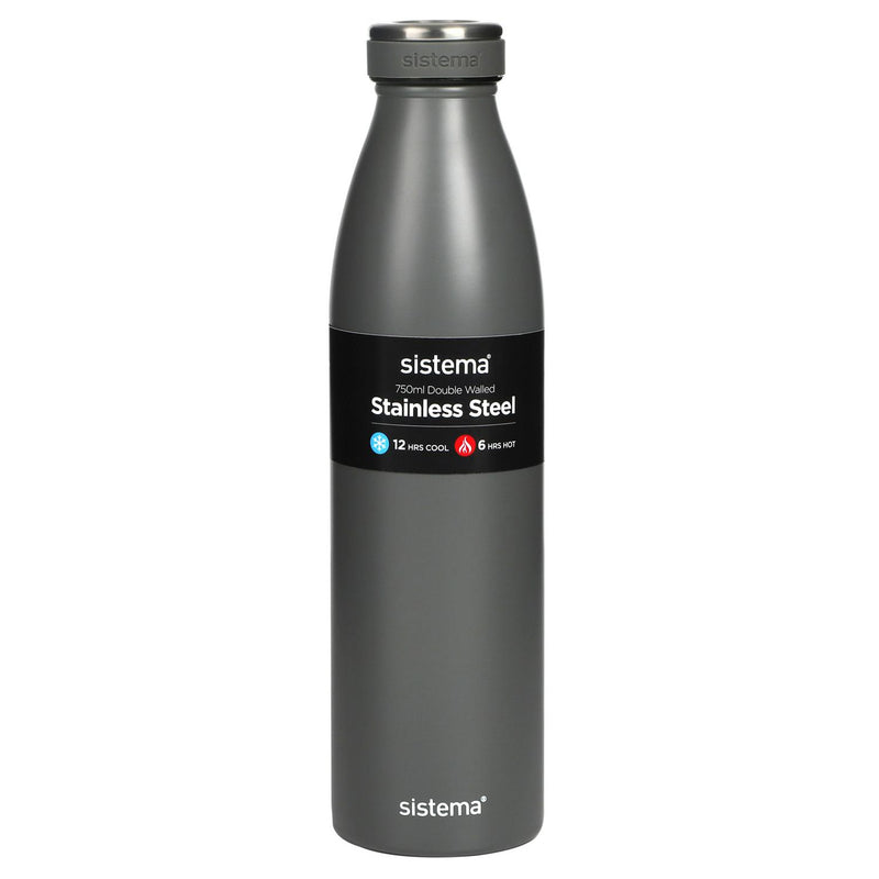 Sistema Hydrate stainless steel bottle multicolour 750ml (British brand)