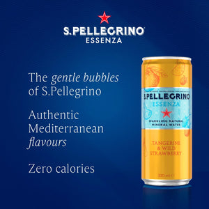 Sparkling Mineral Water Infused with Tangerine and Strawberry Natural Flavourings 4x330ml