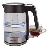 Cookworks Illuminating Kettle - Glass and Stainless Steel