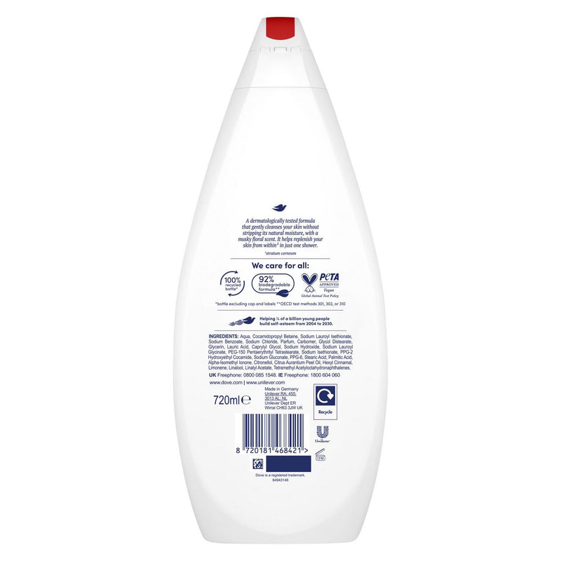 Dove Body Wash Velvet Glow 720ml - British product