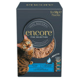 Encore Fish Selection In Broth Natural Cat Food Pouches 5 x 50g