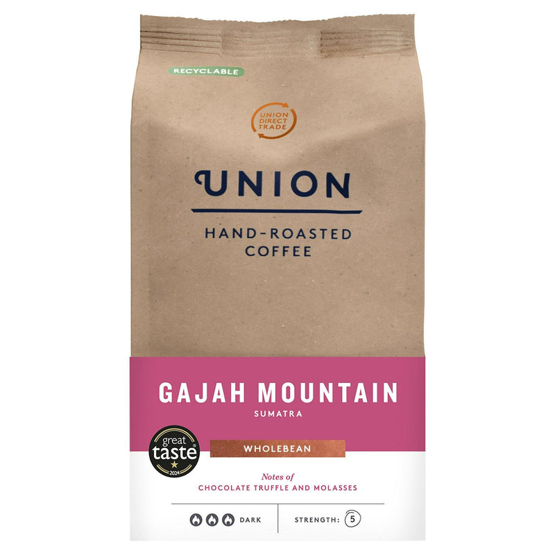 Union Gajah Mountain Sumatra Coffee Beans 200g (British brand)